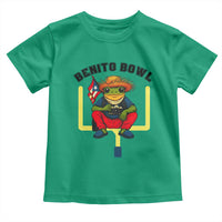 Benito Bowl Coquí Frog Football Toddler T Shirt Funny Puerto Rico Flag Game Day Music Fans