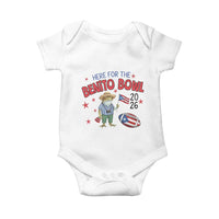 Here for the Benito Bowl 2026 Coquí Frog Baby Onesie Puerto Rican Funny Football Music Fans