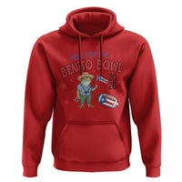 Here for the Benito Bowl 2026 Coquí Frog Hoodie Puerto Rican Funny Football Music Fans