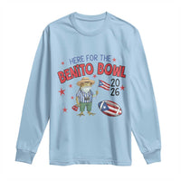Here for the Benito Bowl 2026 Coquí Frog Long Sleeve Shirt Puerto Rican Funny Football Music Fans