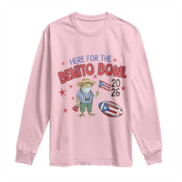 Here for the Benito Bowl 2026 Coquí Frog Long Sleeve Shirt Puerto Rican Funny Football Music Fans