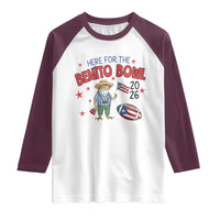 Here for the Benito Bowl 2026 Coquí Frog Raglan Shirt Puerto Rican Funny Football Music Fans