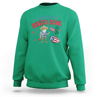 Here for the Benito Bowl 2026 Coquí Frog Sweatshirt Puerto Rican Funny Football Music Fans