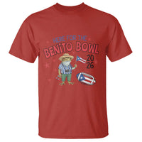 Here for the Benito Bowl 2026 Coquí Frog T Shirt Puerto Rican Funny Football Music Fans