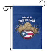 Here for the Benito Bowl Straw Hat Garden Flag Puerto Rico Flag Football Music Fans