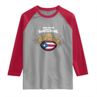 Here for the Benito Bowl Straw Hat Raglan Shirt Puerto Rico Flag Football Music Fans