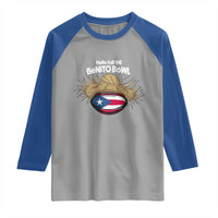 Here for the Benito Bowl Straw Hat Raglan Shirt Puerto Rico Flag Football Music Fans