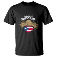 Here for the Benito Bowl Straw Hat T Shirt Puerto Rico Flag Football Music Fans