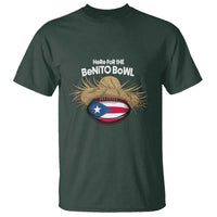 Here for the Benito Bowl Straw Hat T Shirt Puerto Rico Flag Football Music Fans