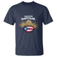 Here for the Benito Bowl Straw Hat T Shirt Puerto Rico Flag Football Music Fans