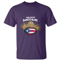 Here for the Benito Bowl Straw Hat T Shirt Puerto Rico Flag Football Music Fans