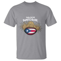 Here for the Benito Bowl Straw Hat T Shirt Puerto Rico Flag Football Music Fans