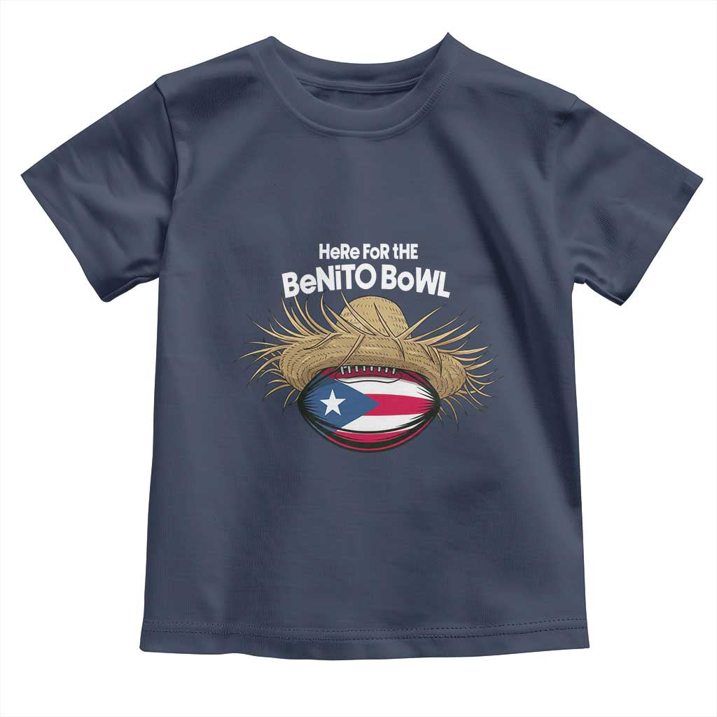 Here for the Benito Bowl Straw Hat Toddler T Shirt Puerto Rico Flag Football Music Fans