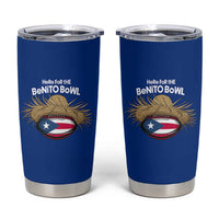 Here for the Benito Bowl Straw Hat Tumbler Cup Puerto Rico Flag Football Music Fans
