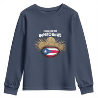 Here for the Benito Bowl Straw Hat Youth Sweatshirt Puerto Rico Flag Football Music Fans