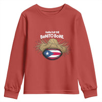 Here for the Benito Bowl Straw Hat Youth Sweatshirt Puerto Rico Flag Football Music Fans