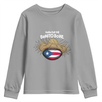 Here for the Benito Bowl Straw Hat Youth Sweatshirt Puerto Rico Flag Football Music Fans