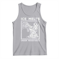 Ice Melts Under Resistance Tank Top Against Ice Protest Dragon Graphic with Fire