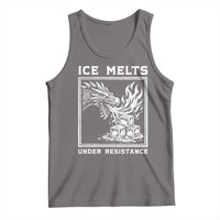 Ice Melts Under Resistance Tank Top Against Ice Protest Dragon Graphic with Fire