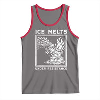 Ice Melts Under Resistance Tank Top Against Ice Protest Dragon Graphic with Fire