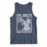 Ice Melts Under Resistance Tank Top Against Ice Protest Dragon Graphic with Fire