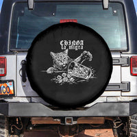 Chinga La Migra Protest Cat Spare Tire Cover Spanish Resistance Against Ice