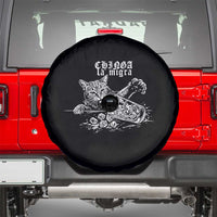 Chinga La Migra Protest Cat Spare Tire Cover Spanish Resistance Against Ice