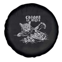 Chinga La Migra Protest Cat Spare Tire Cover Spanish Resistance Against Ice