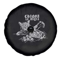 Chinga La Migra Protest Cat Spare Tire Cover Spanish Resistance Against Ice