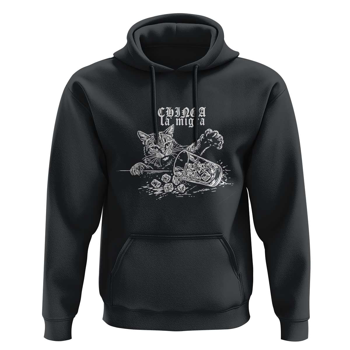 Chinga La Migra Protest Cat Hoodie Spanish Resistance Against Ice