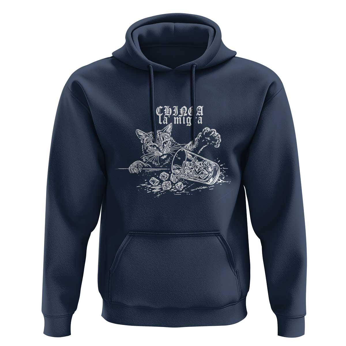 Chinga La Migra Protest Cat Hoodie Spanish Resistance Against Ice