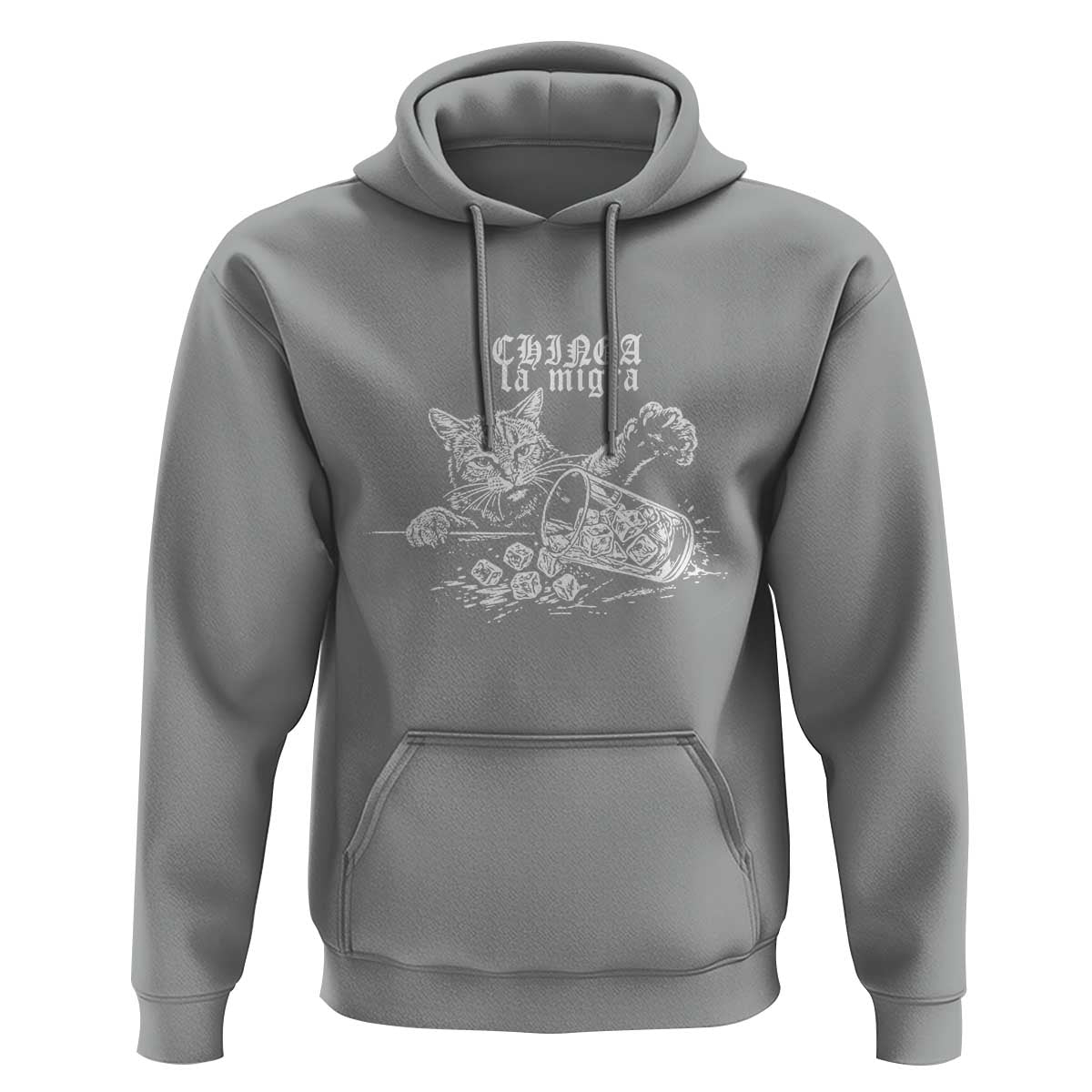 Chinga La Migra Protest Cat Hoodie Spanish Resistance Against Ice