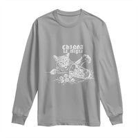 Chinga La Migra Protest Cat Long Sleeve Shirt Spanish Resistance Against Ice
