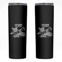 Chinga La Migra Protest Cat Skinny Tumbler Spanish Resistance Against Ice