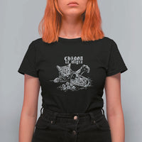 Chinga La Migra Protest Cat T Shirt For Women Spanish Resistance Against Ice