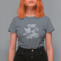 Chinga La Migra Protest Cat T Shirt For Women Spanish Resistance Against Ice