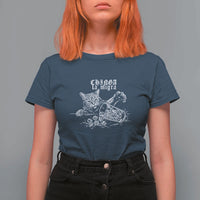 Chinga La Migra Protest Cat T Shirt For Women Spanish Resistance Against Ice