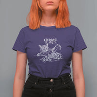 Chinga La Migra Protest Cat T Shirt For Women Spanish Resistance Against Ice