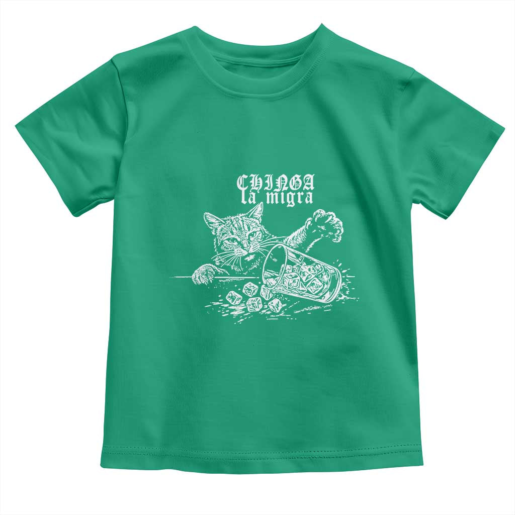 Chinga La Migra Protest Cat Toddler T Shirt Spanish Resistance Against Ice