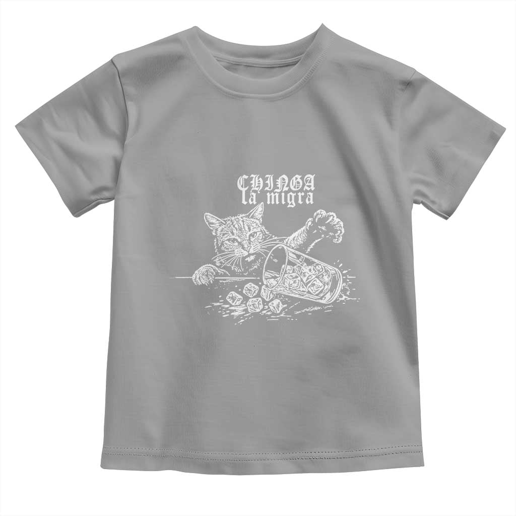 Chinga La Migra Protest Cat Toddler T Shirt Spanish Resistance Against Ice