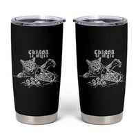 Chinga La Migra Protest Cat Tumbler Cup Spanish Resistance Against Ice