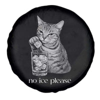No Ice Please Realistic Angry Cat Graphic Spare Tire Cover Resistance Against Ice Protest