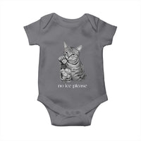 No Ice Please Realistic Angry Cat Graphic Baby Onesie Resistance Against Ice Protest