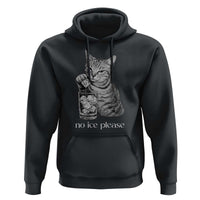 No Ice Please Realistic Angry Cat Graphic Hoodie Resistance Against Ice Protest