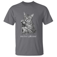 No Ice Please Realistic Angry Cat Graphic T Shirt Resistance Against Ice Protest