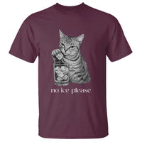No Ice Please Realistic Angry Cat Graphic T Shirt Resistance Against Ice Protest
