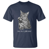 No Ice Please Realistic Angry Cat Graphic T Shirt Resistance Against Ice Protest