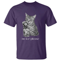 No Ice Please Realistic Angry Cat Graphic T Shirt Resistance Against Ice Protest
