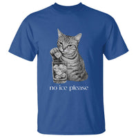 No Ice Please Realistic Angry Cat Graphic T Shirt Resistance Against Ice Protest