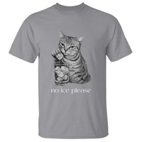 No Ice Please Realistic Angry Cat Graphic T Shirt Resistance Against Ice Protest